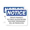 Signmission Private Property No Public Access Beyond OSHA Notice Sign, Vinyl Decal, 5in W x 3.5in L, 2PK OS-2PACK-NS-D-35-L-17840 - alternate 1
